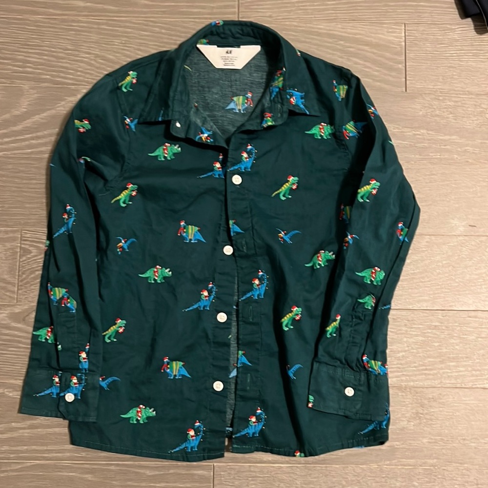 Dinosaur dress shirt